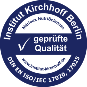 Qualitätssiegel: geprüfte Qualität durch das Institut Kirchhoff Berlin